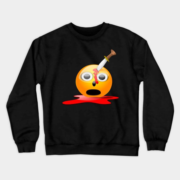 Halloween Dead Emoji Crewneck Sweatshirt by holidaystore